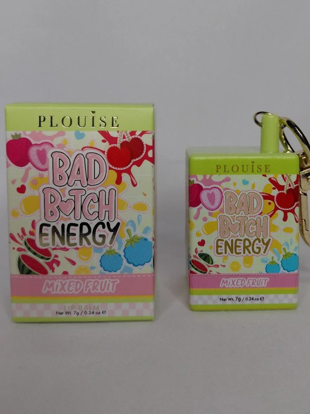 P.Louise - Bad B❤︎tch Energy Keychain Lip Balm - Mixed Fruit